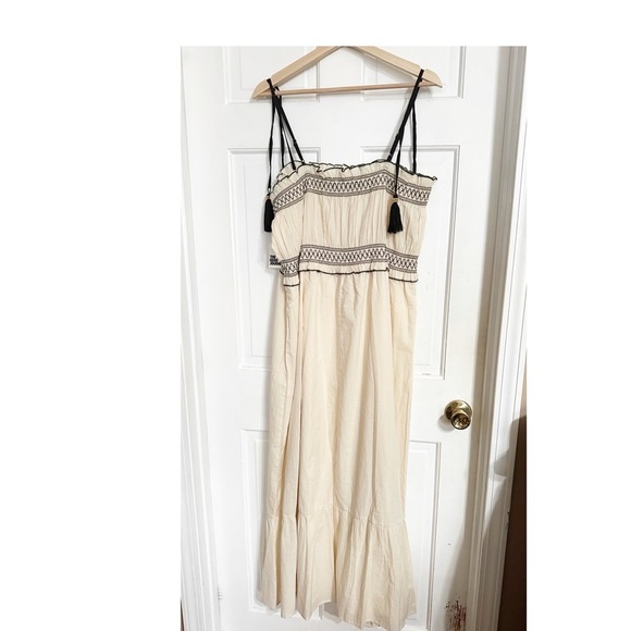 The Good Journey Mara Spaghetti Strap Folk Dress NET Sz L - Picture 9 of 13